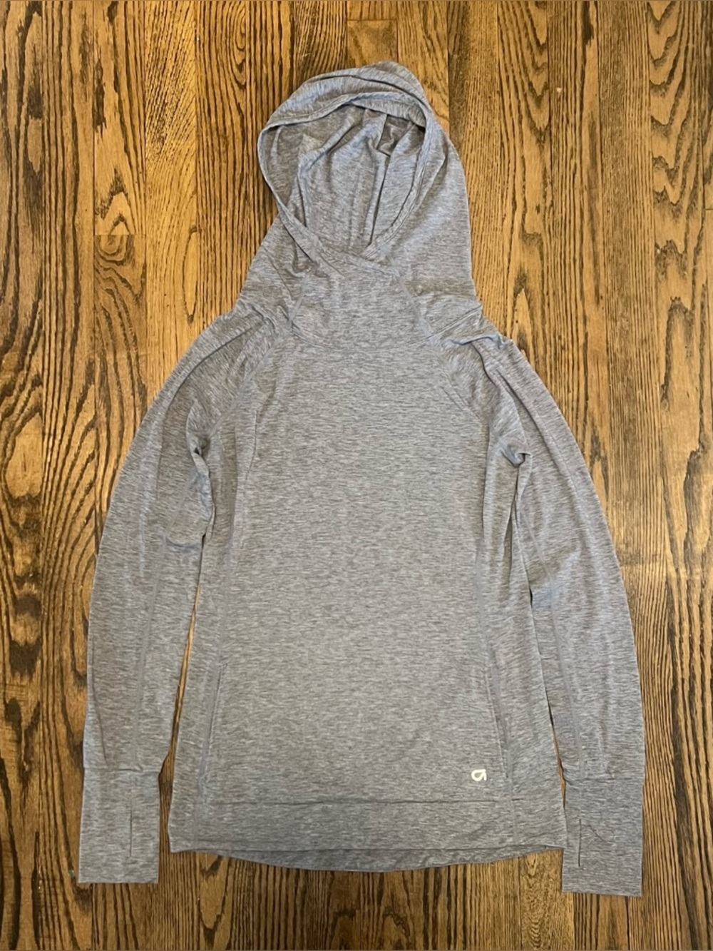 GAPFit Breathe Heather Gray Hooded Sweatshirt